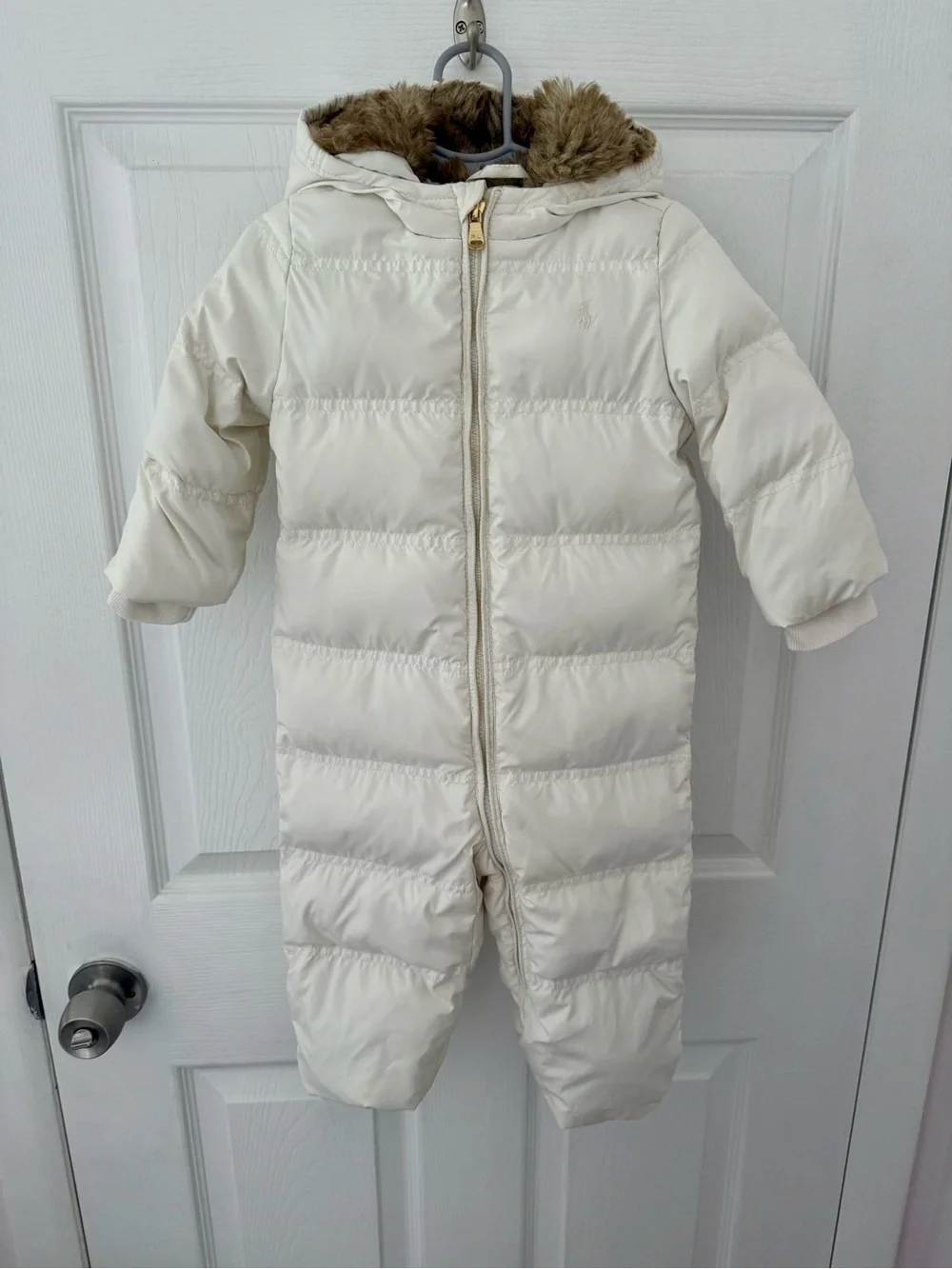 Baby Ralph Lauren Down and Feather Snowsuit Size 12M